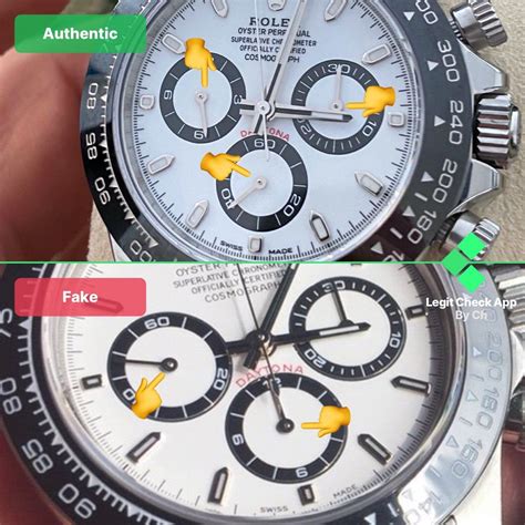 rolex daytona original vs fake|rolex daytona identification.